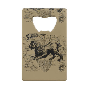 Leo Constellation Hevelius 1690 July23 - August 22 Wallet Bottle Opener