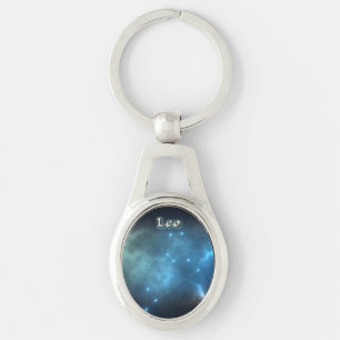 Leo constellation keychain