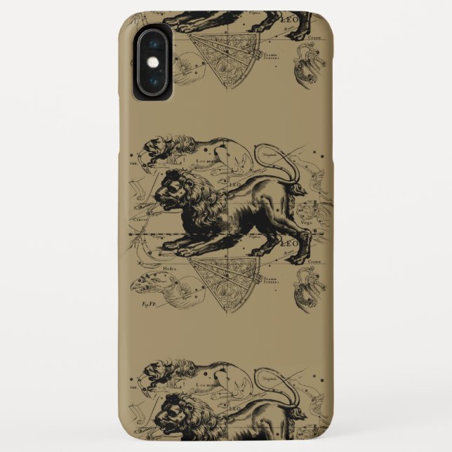 Leo Constellation Map Hevelius circa 1690 Case-Mate iPhone Case (Back)