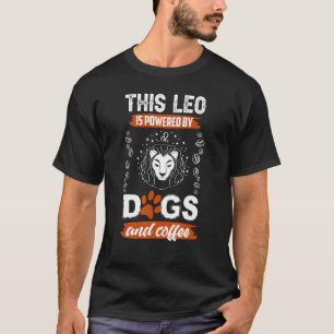 Leo Dog Coffee Horoscope Zodiac Sign T-Shirt
