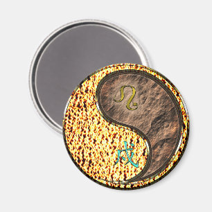 Leo & Earth Dog Magnet