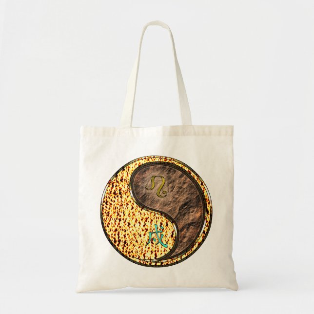 Leo & Earth Dog Tote Bag (Front)