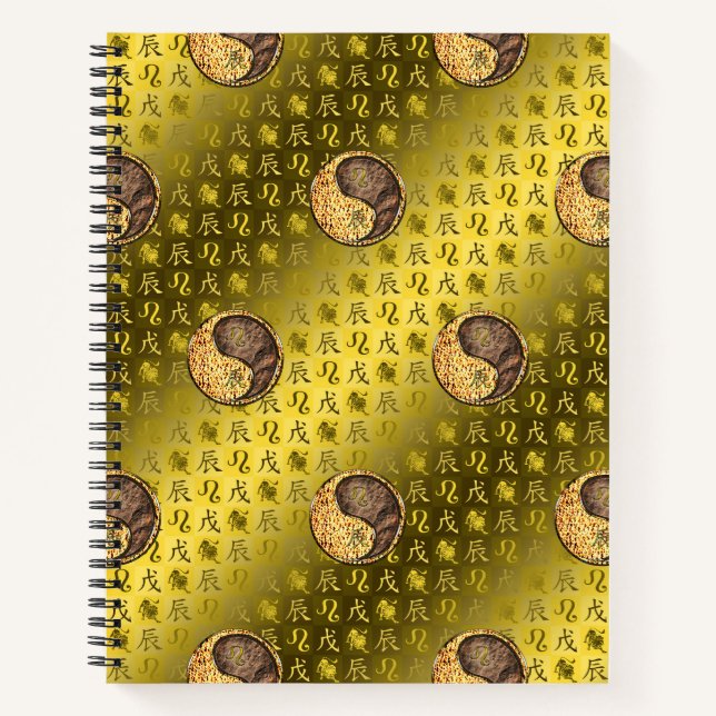 Leo & Earth Dragon Notebook (Front)