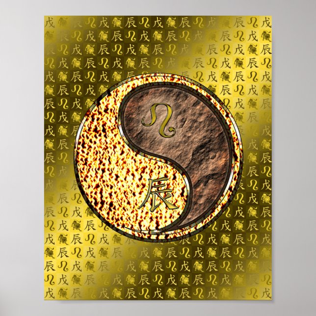 Leo & Earth Dragon Poster (Front)