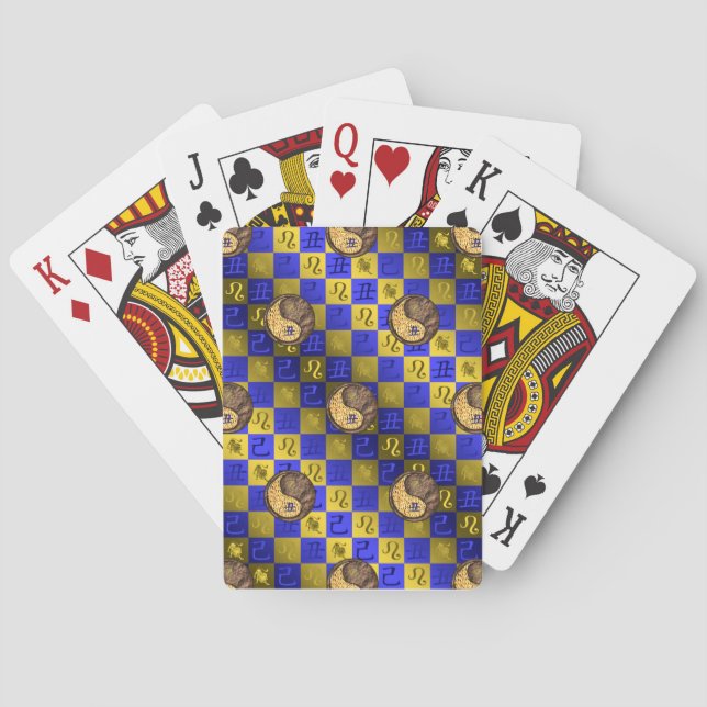 Leo & Earth Ox Playing Cards (Back)