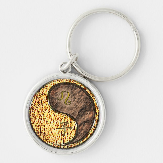 Leo & Earth Rat Keychain (Front)