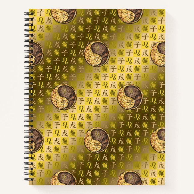 Leo & Earth Rat Spiral Notebook (Front)