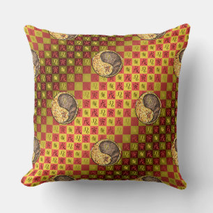 Leo & Earth Tiger Throw Pillow