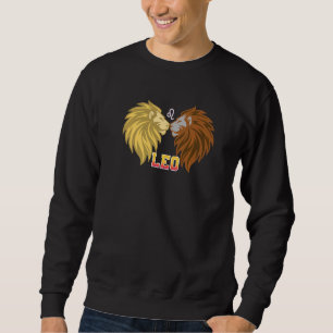Leo Facts Astrology Lion Zodiac Sign Birthday Sweatshirt