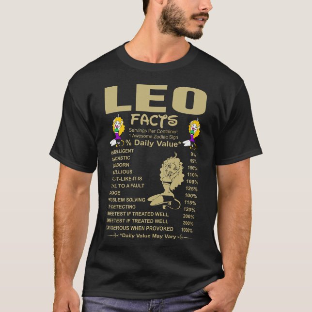 Leo Facts Tshirt (Front)