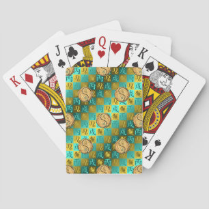 Leo & Fire Dog Playing Cards