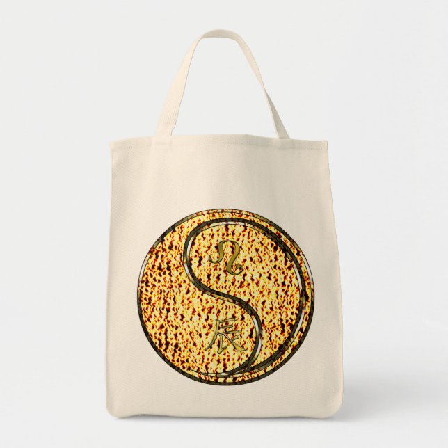 Leo & Fire Dragon Tote Bag (Front)