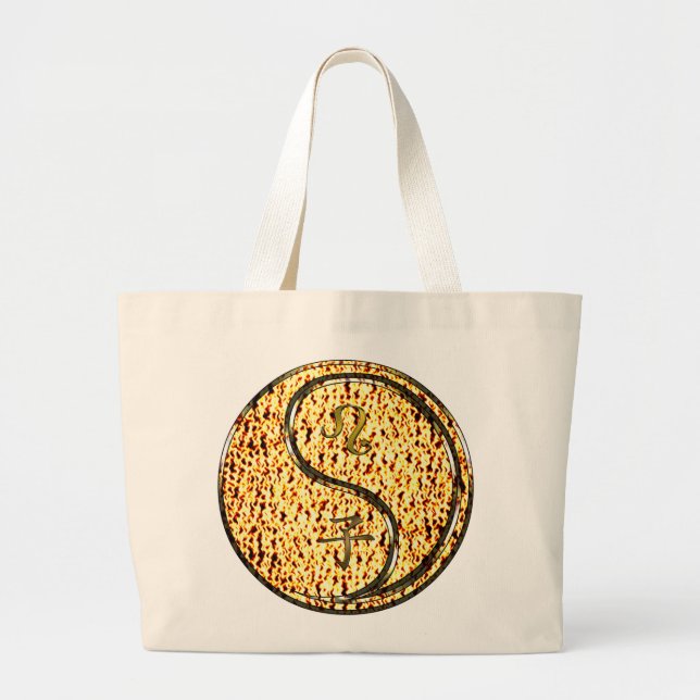 Leo & Fire Rat Large Tote Bag (Front)