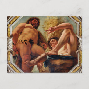 Leo, from the Signs of the Zodiac Postcard