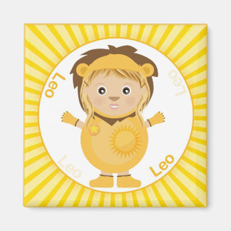 Leo Girl Caractère Magnet
