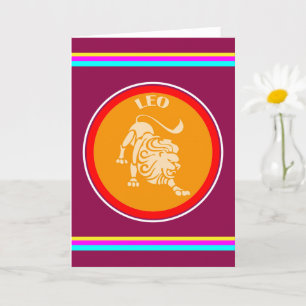 Leo Greeting Card