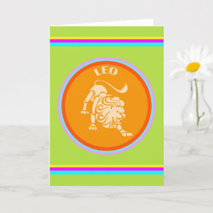 Leo Greeting Card
