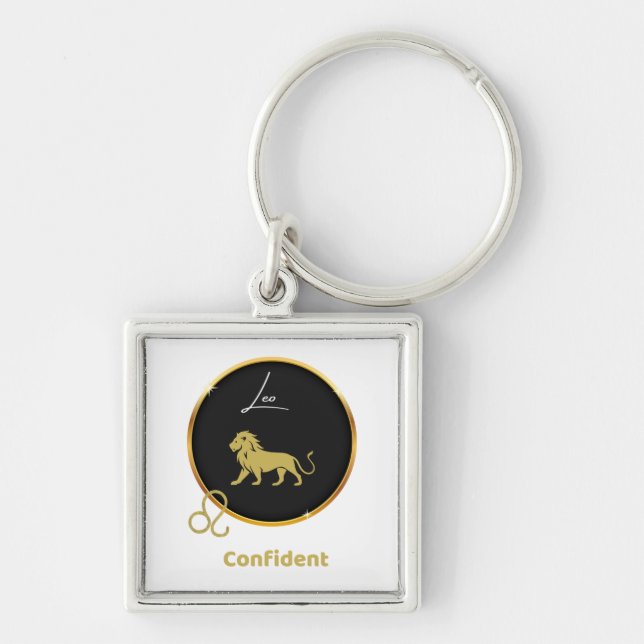 Leo Horoscope Keychain (Front)