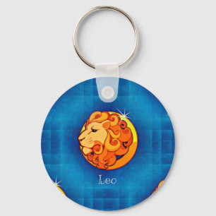leo horoscope keychain