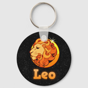 Leo illustration keychain