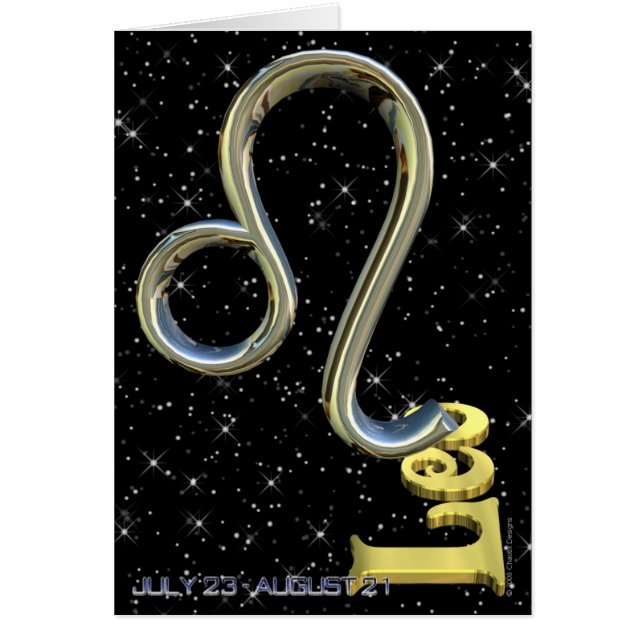 Leo - July 23 to August 22 (Front)
