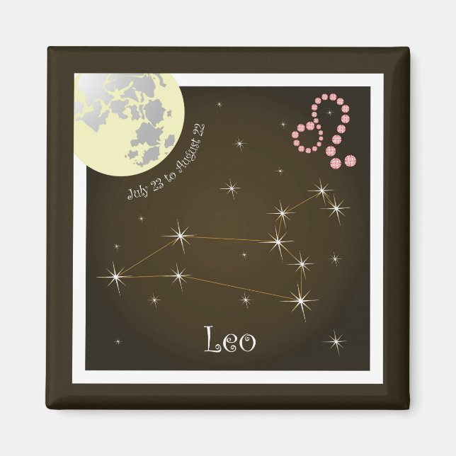 Leo July 23 to August 22 Magnet (Front)
