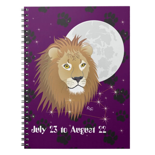 Leo July 23 to August 22 Notebook (Front)