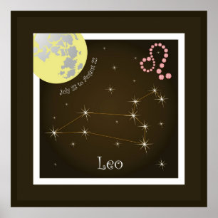 Leo July 23 to August 22 Poster