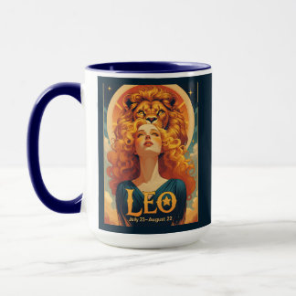 Leo July August Zodiac Birthday Astrology Mug