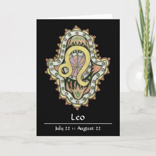Leo Khamsa Note Card
