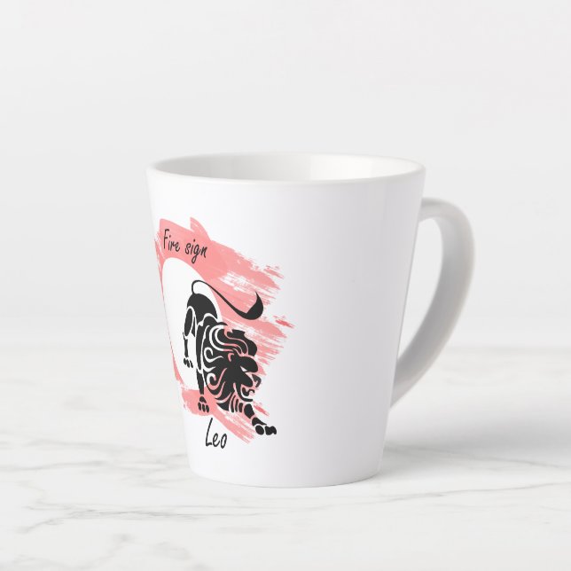 Leo Latte Mug (Right Angle)