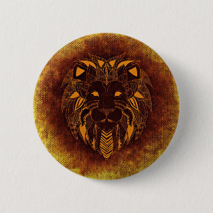 Leo, Leone 2 Inch Round Button