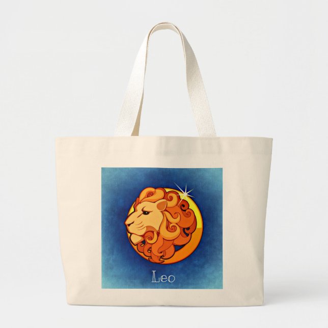 Leo, Leone Large Tote Bag (Front)