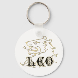 Leo Lion Astrology Sign Keychain