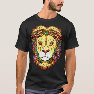 Leo Lion Head Zodiac Sign Astrology T-Shirt