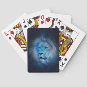 leo lion playing cards