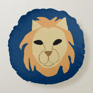 Leo Lion, Round Pillow