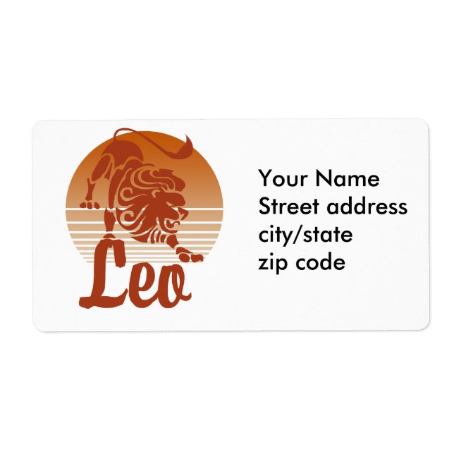 Leo Lion Zodiac (Front)