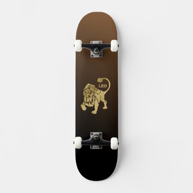Leo Lion Zodiac Skateboard (Front)