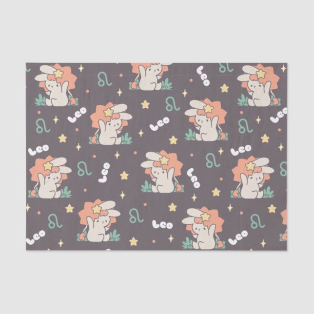 Leo Loppi Tokki Zodiac Series Pattern II Tissue Paper (Front)