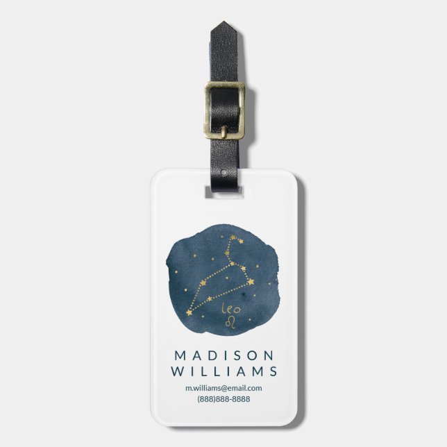 Leo Luggage Tag (Front Vertical)