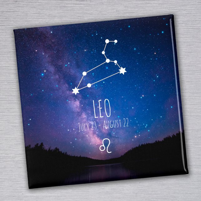 Leo | Magnet de constellation zodiaque personnalis (Créateur téléchargé)
