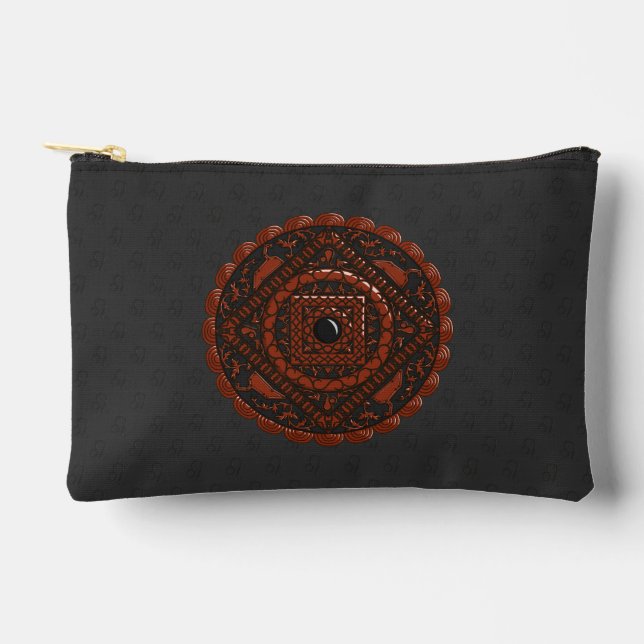 Leo Mandala Accessory Pouch (Front)