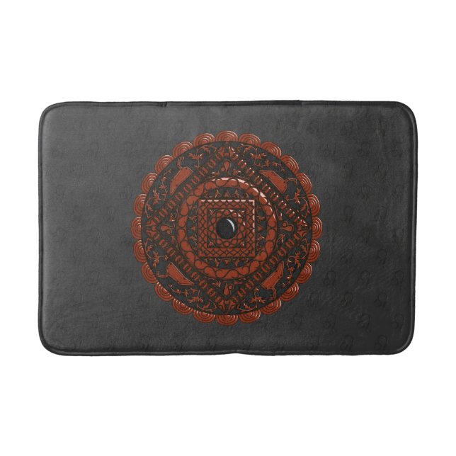 Leo Mandala Bath Mat (Front)