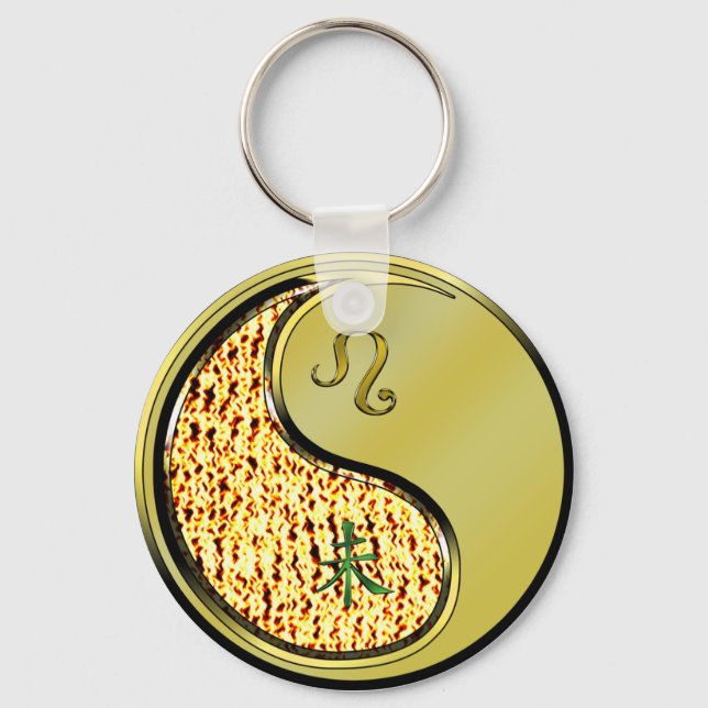 Leo & Metal Goat Keychain (Front)