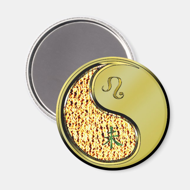 Leo & Metal Goat Magnet (Front/Back)