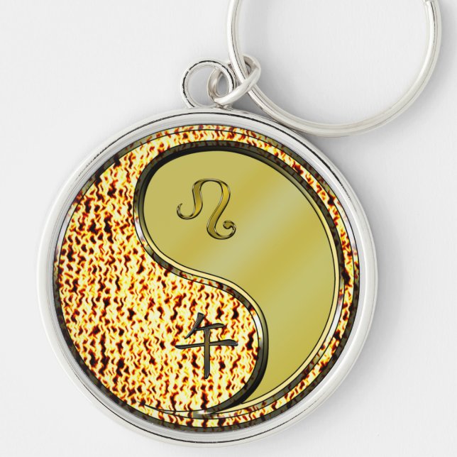 Leo & Metal Horse Keychain (Front)