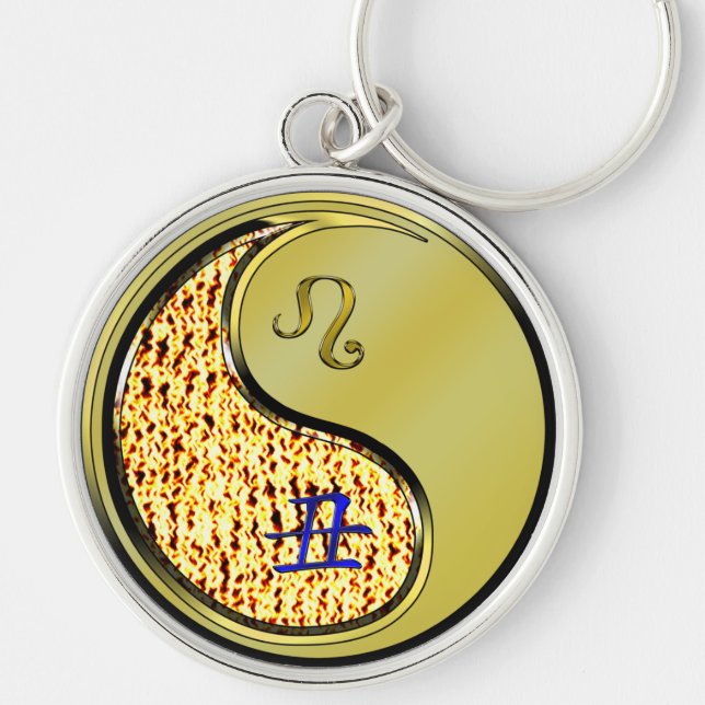 Leo & Metal Ox Keychain (Front)