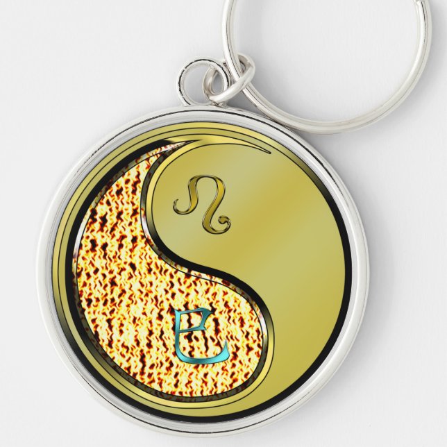 Leo & Metal Snake Keychain (Front)
