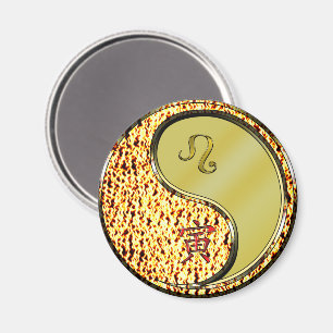 Leo & Metal Tiger Magnet